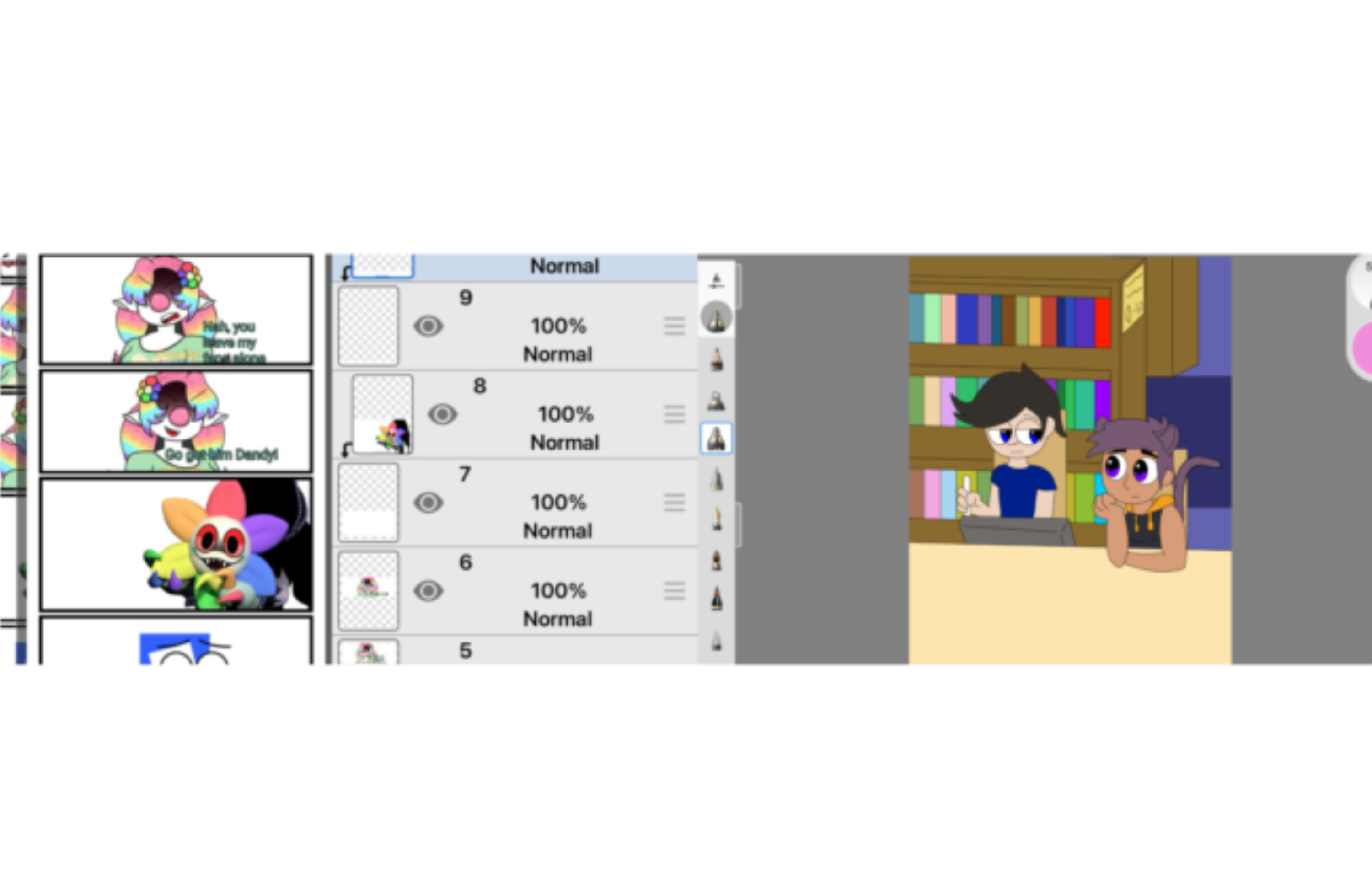 Comic artist example